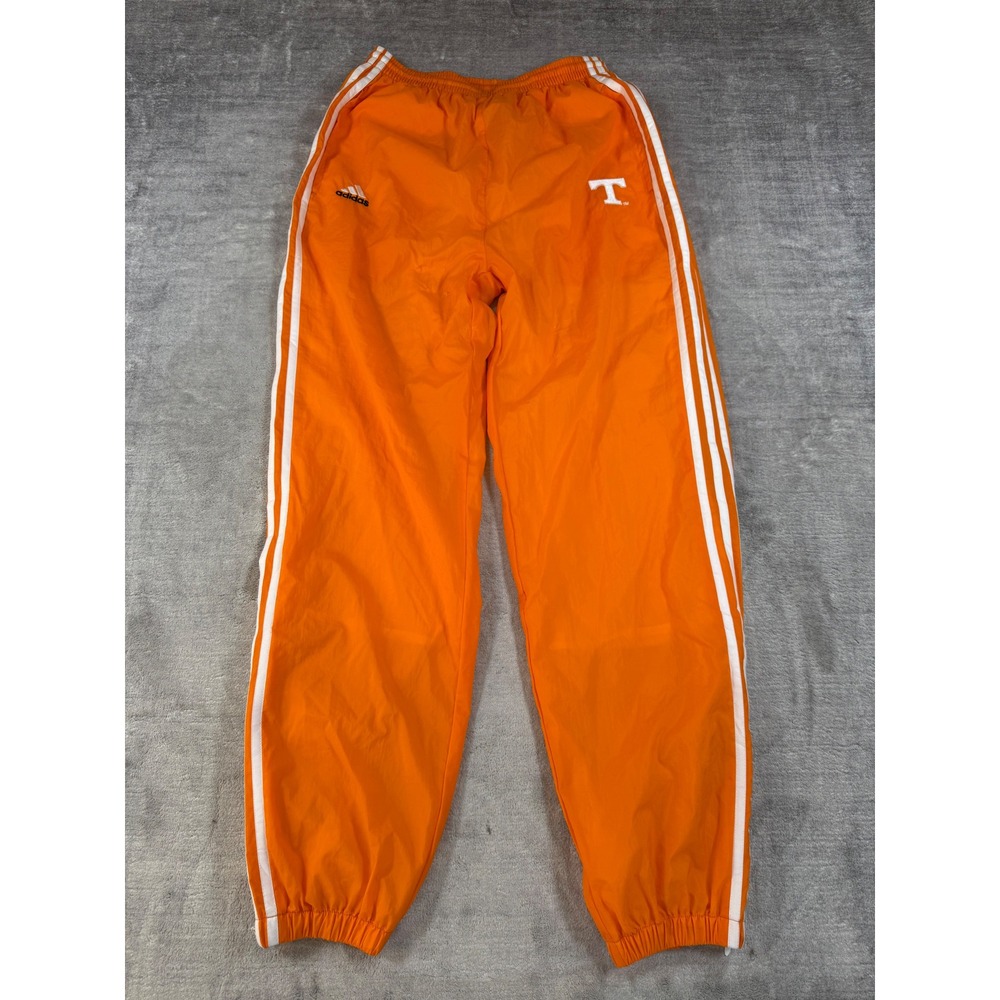 Adidas Track Pants Mens Large Orange Vtg Tennessee Volunteers Nylon Windbreaker